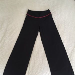 Lululemon wide leg black yoga pants